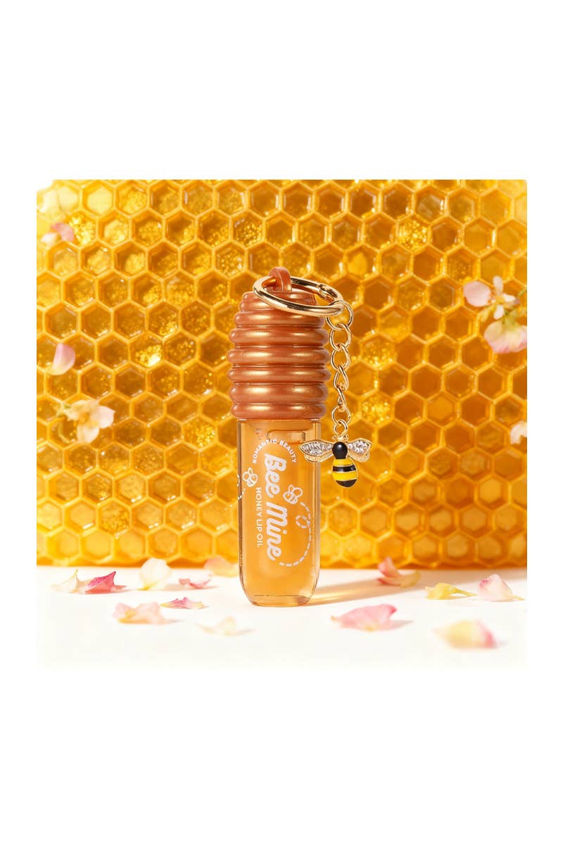 Romantic Beauty LO-8468 Bee Mine Honey Lip Oil Keychain - 12