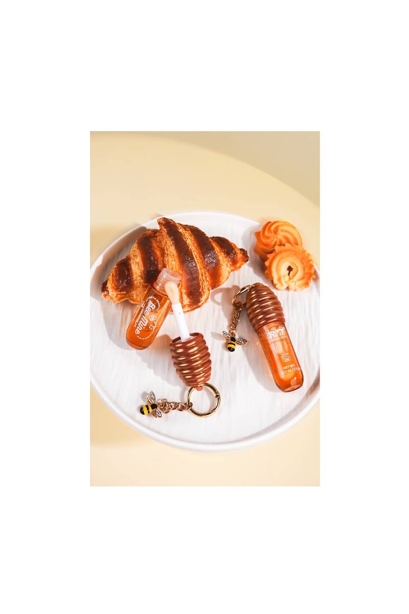 Romantic Beauty LO-8468 Bee Mine Honey Lip Oil Keychain - 12