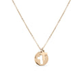 Stainless Steel Cutout 2 Piece Cross Necklace