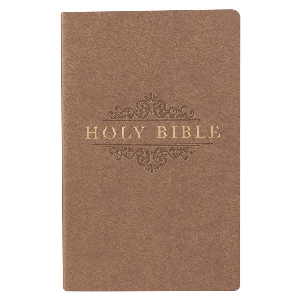 KJV Bible Gift & Award Faux Leather, Tan