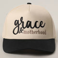 Grace & Motherhood Embroidery Two-Tone Trucker Hat