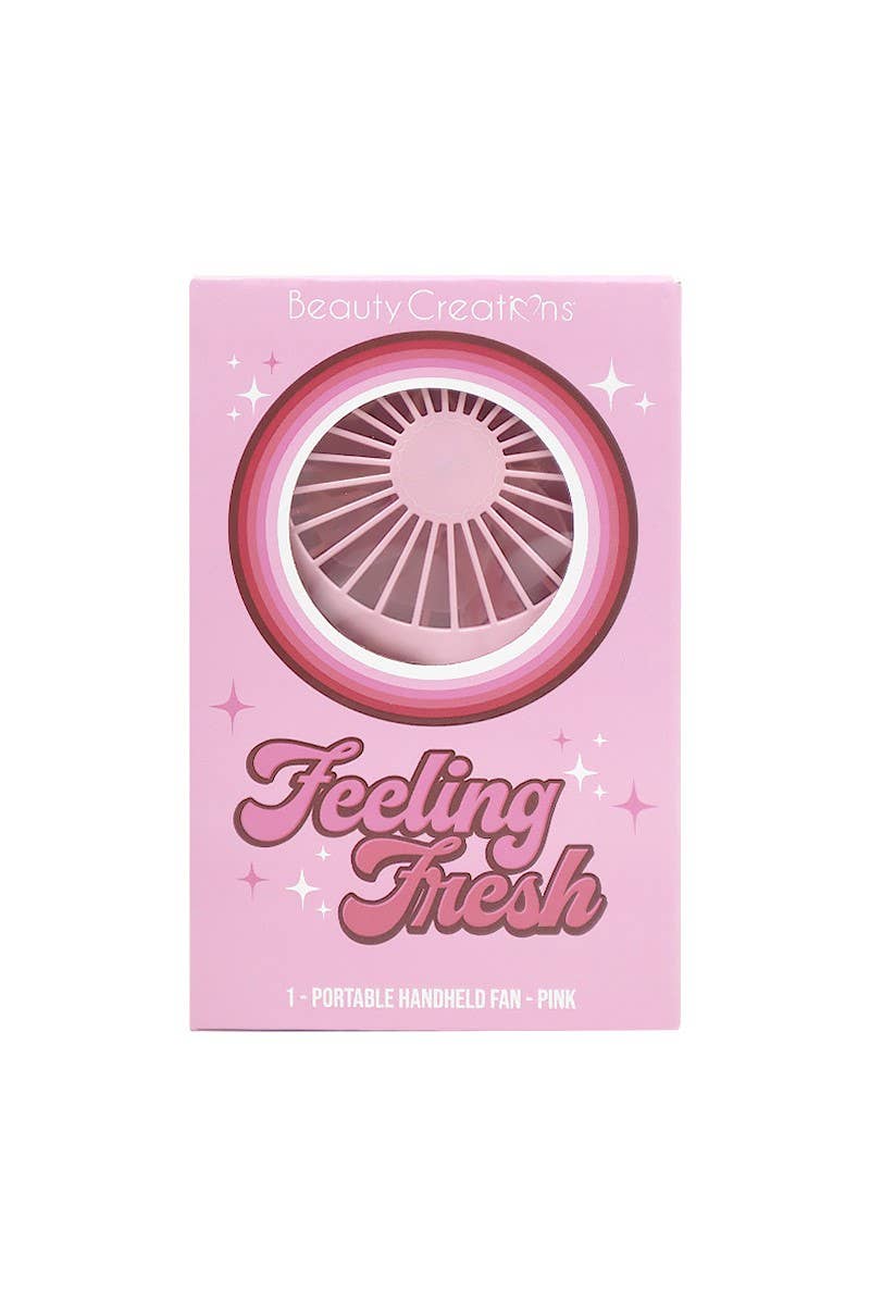 Beauty Creations BCF01 Portable Fan Feeling Fresh Pink - 6pc