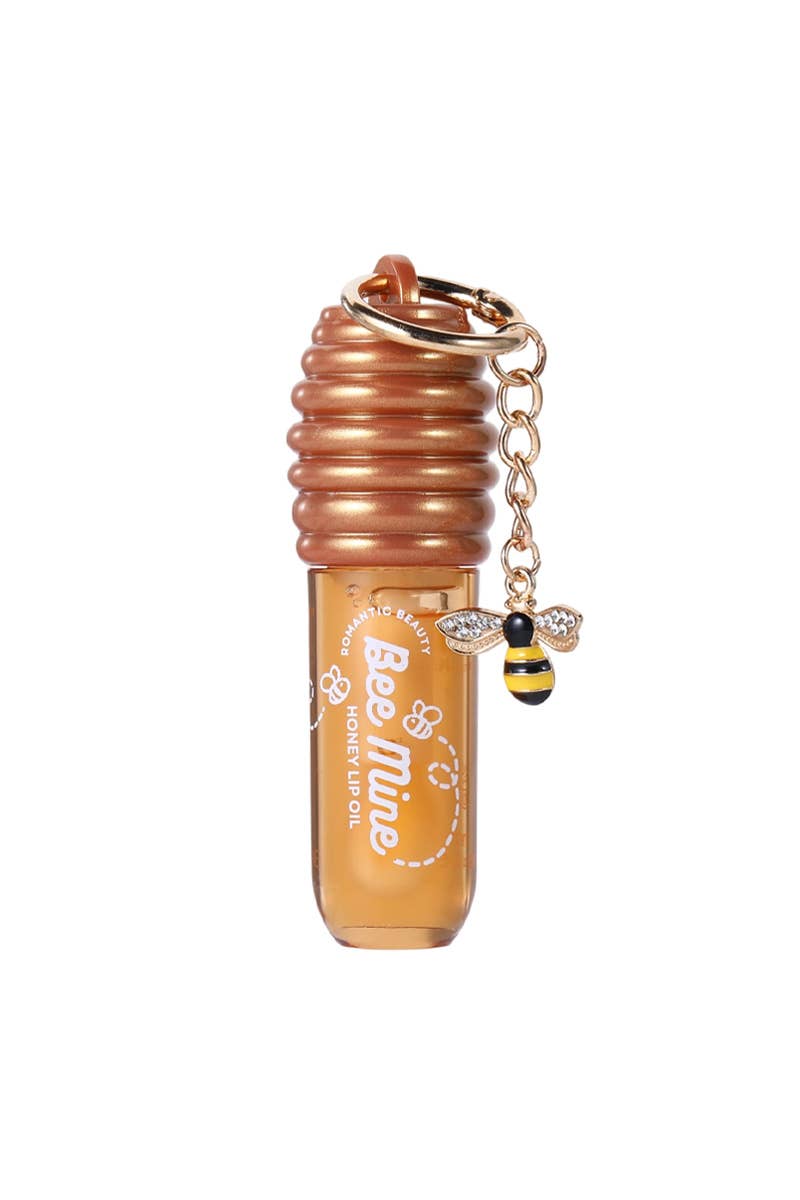 Romantic Beauty LO-8468 Bee Mine Honey Lip Oil Keychain - 12
